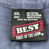 Motivational Quotes Fruit Of The Loom Single Stitch T-Shirt - 2XL Blue Cotton Blend