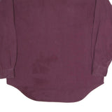 LEVI'S Mens Maroon Western Shirt L Relaxed Fit Cotton Blend Long Sleeve Button