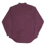 LEVI'S Mens Maroon Western Shirt L Relaxed Fit Cotton Blend Long Sleeve Button
