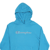 CHAMPION Mens Blue Pullover Hoodie XL Cotton Blend Casual Sweatshirt