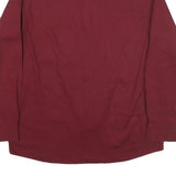 WRANGLER Mens Maroon Cotton Blend Shirt L Long Sleeve Button Front Western
