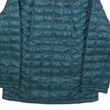THE NORTH FACE Mens Blue Jacket S Polyester Quilted Zip Outdoor Warm Lightweight