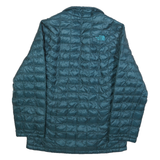 THE NORTH FACE Mens Blue Jacket S Polyester Quilted Zip Outdoor Warm Lightweight