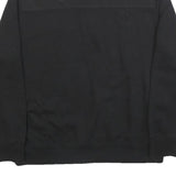 NAUTICA Mens Black & Grey Zip Neck L Cotton Blend Sweatshirt Casual Pullover