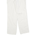 DICKIES Womens Relaxed White Cotton Blend Straight Trousers W28 L30 Workwear Zip