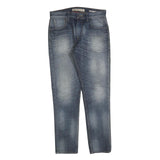 GUESS Mens Regular Fit Blue Denim Jeans W31 L31 Classic Zip Cotton Blend