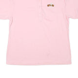 BOARDWALK Womens Pink Short Sleeve Plain 2XL Cotton Blend Polo Shirt Make A Wish