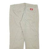 DICKIES Womens Regular Fit Beige Cotton Blend Trousers W30 L25 Casual Workwear