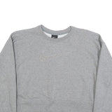 NIKE Womens Grey Crew Neck XS Cotton Blend Pullover Sweatshirt Casual