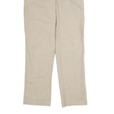 DICKIES Mens Beige Cotton Regular Straight Trousers W29 L30 Casual Workwear