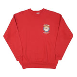 HANES Mens Red Trappers Creek Crew Neck M Sweater Cotton Blend Casual Style