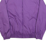 DUCKSTER Womens Purple Jacket M Polyester Blend Plain Zip Casual Lightweight