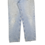CARHARTT Mens Jeans Blue Relaxed Straight Denim Light W34 L32 Painted