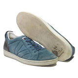 LOUIS VUITTON Mens Low Top Trainers Blue & Brown Synthetic UK 8.5 Premium Casual