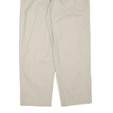CHAPS RALPH LAUREN Mens Cotton Blend Beige Relaxed Straight Trousers W34 L30