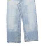 TAKE TWO Mens Jeans Blue Relaxed Straight Denim Light W30 L26 Casual Wear