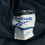 Snap Buttons Reebok Wide Leg Tracksuit - Large Black Polyester