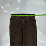 Carhartt Double Knee Carpenter Pants - 36W 34L Brown Cotton