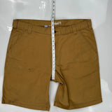 Carhartt Carpenter Shorts - 32W 9L Brown Cotton