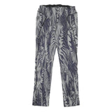 PATRIZIA PEPE Womens Joggers Blue & White M W26 L26 Patterned Slim Fit Straight