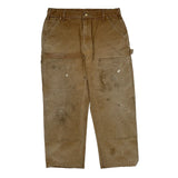 Carhartt Double Knee Carpenter Pants - 34W 30L Brown Cotton