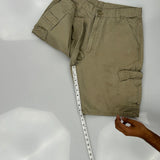 Wrangler Cargo Shorts - 32W 10L Khaki Cotton