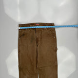 Craftsman Carpenter Trousers - 32W 32L Brown Cotton