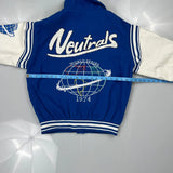 World Series 1974 Unbranded Varsity Jacket - Medium Blue Polyester