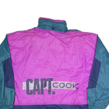 CAPT.COOK Womens Blue & Purple Colourblock Power Zip Jacket XL Polyester Blend