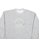 HARD ROCK CAFE Mens Grey Edmonton Crew Neck L Cotton Blend Sweatshirt Pullover