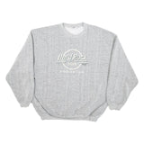 HARD ROCK CAFE Mens Grey Edmonton Crew Neck L Cotton Blend Sweatshirt Pullover