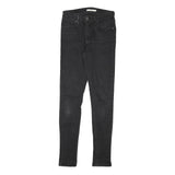 LEVI'S Womens Black Slim Skinny Denim Medium W26 L30 Jeans Stretch Cotton Blend
