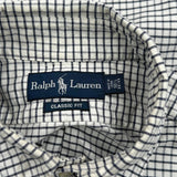 Ralph Lauren Checked Shirt - Large Black Cotton