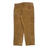 Dickies Carpenter Trousers - 37W 32L Brown Cotton