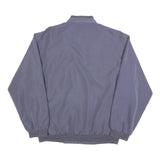 EPOCHE Mens Blue Grey Jacket L Polyester Blend Zip Bomber Casual Winter
