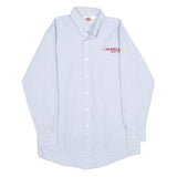 DICKIES Mens Light Blue Shirt M Button-Down Collar Long Sleeve Cotton Blend