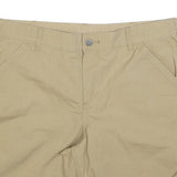 CARHARTT Womens Shorts Beige XL W38 Casual Cotton Blend Comfortable