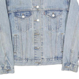 LEVI'S Womens Blue Denim Button Cotton Blend Jacket S Classic