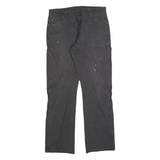DICKIES Mens Jeans Black Relaxed Straight Denim Medium W34 L34 Workwear Pants