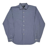 Polo By Ralph Lauren Checked Shirt - Large Blue Cotton
