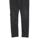 LEVI'S 510 Mens Slim Black Denim Jeans W30 L27 Zip Cotton Blend