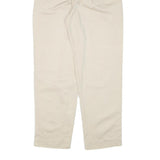 FANTY Womens Cotton Blend Cream Relaxed Straight Trousers W27 L29 Casual Wear