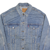 LEVI'S Mens Blue Denim Button Jacket S Cotton Classic Casual Outerwear