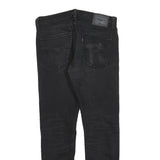 LEVI'S 512 Tapered Mens Jeans Black Slim Tapered Denim Medium W33 L32 Stylish