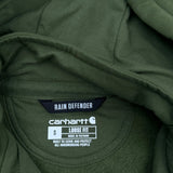 Rain Defender Carhartt Hoodie - Small Green Cotton