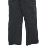 CARHARTT Mens Cotton Blend Black Relaxed Straight Trousers W29 L30 Workwear
