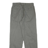 TOMMY HILFIGER Mens Cotton Blend Grey Regular Fit Straight Trousers W30 L32