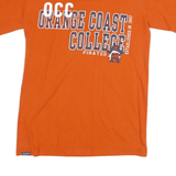 JANSPORT Mens Orange Crew Neck Short Sleeve S College Graphic Cotton Blend Tee