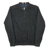 TOMMY HILFIGER Mens Black Jacket M Polyester Blend Zip Classic Casual