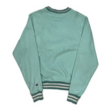 Reverse Weave Champion Spellout Sweatshirt - Small Green Cotton